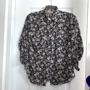 LOFT Floral Blouse